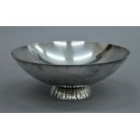 A Georg Jenson silver footed bowl. 16 cm diameter. 280.6 grammes.