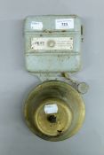 A Gent alarm bell. 28 cm high.