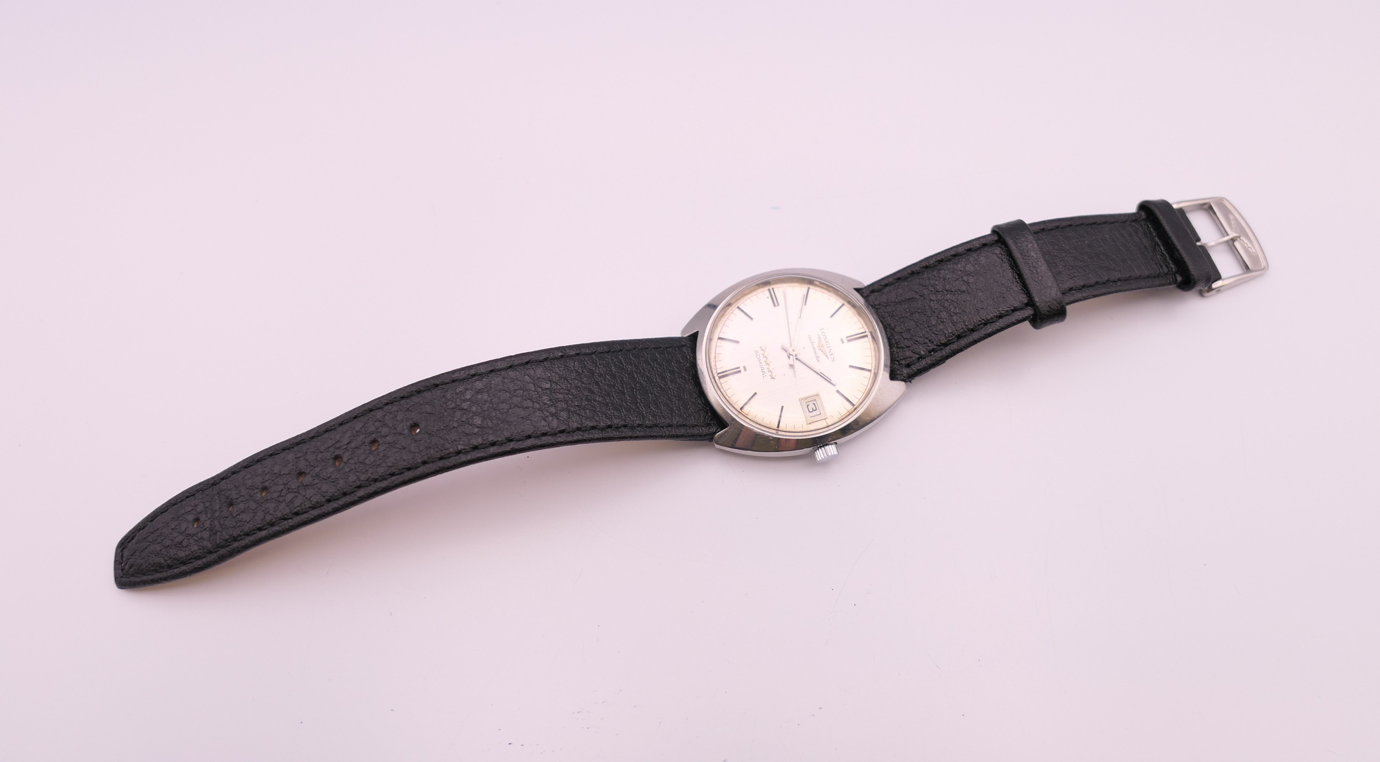 A Longines stainless steel Admiral 5 Stars automatic wristwatch, circa 1970s, - Image 4 of 7