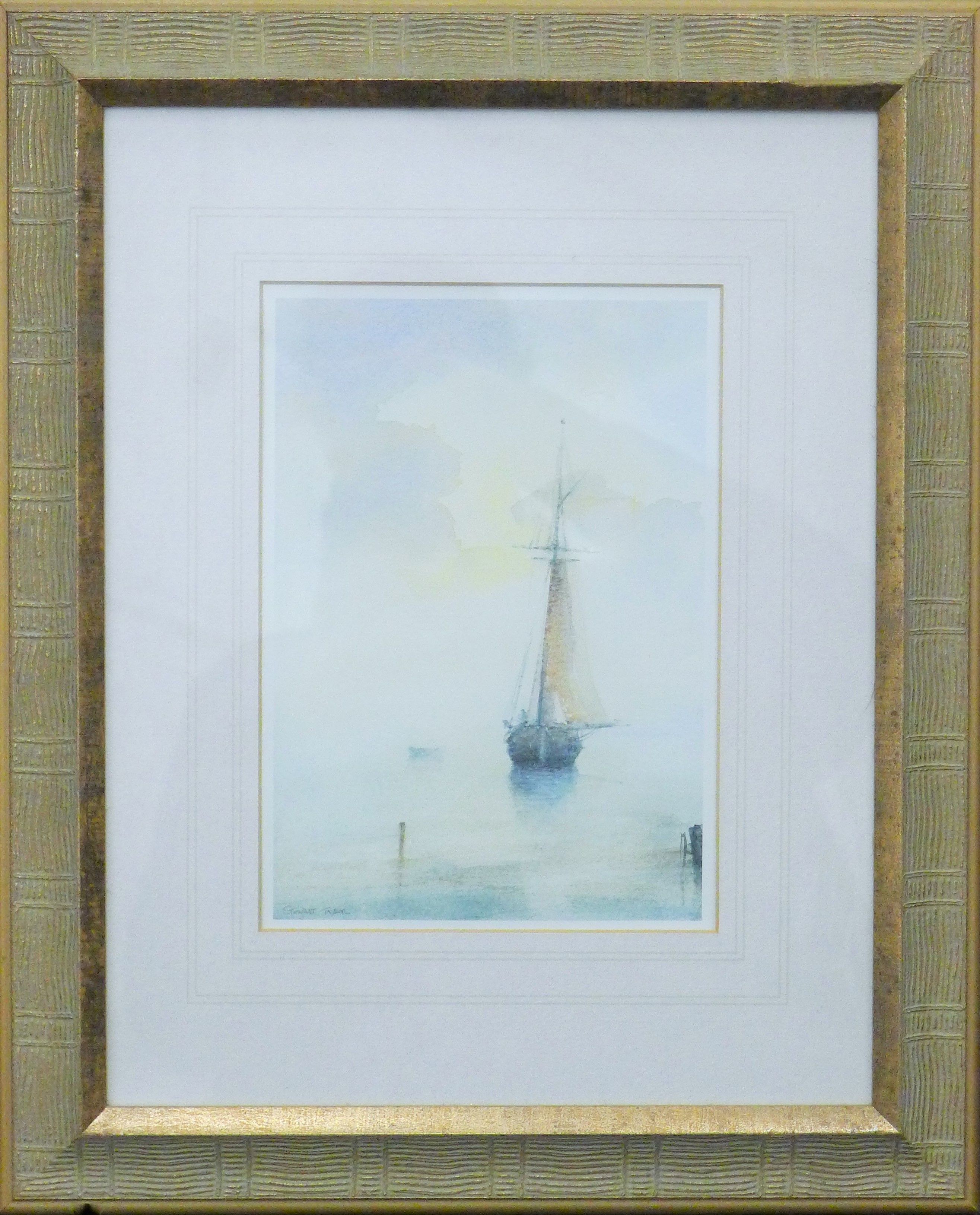 A small painting of Bosham Harbour, Sussex and a small quantity of various pictures and prints. - Image 5 of 6