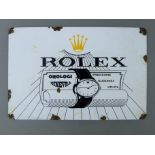 A Rolex enamel sign. 30 x 20 cm.