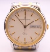 An Eterna-Matic gold plated stainless steel Opera automatic bracelet watch, ref 2401.