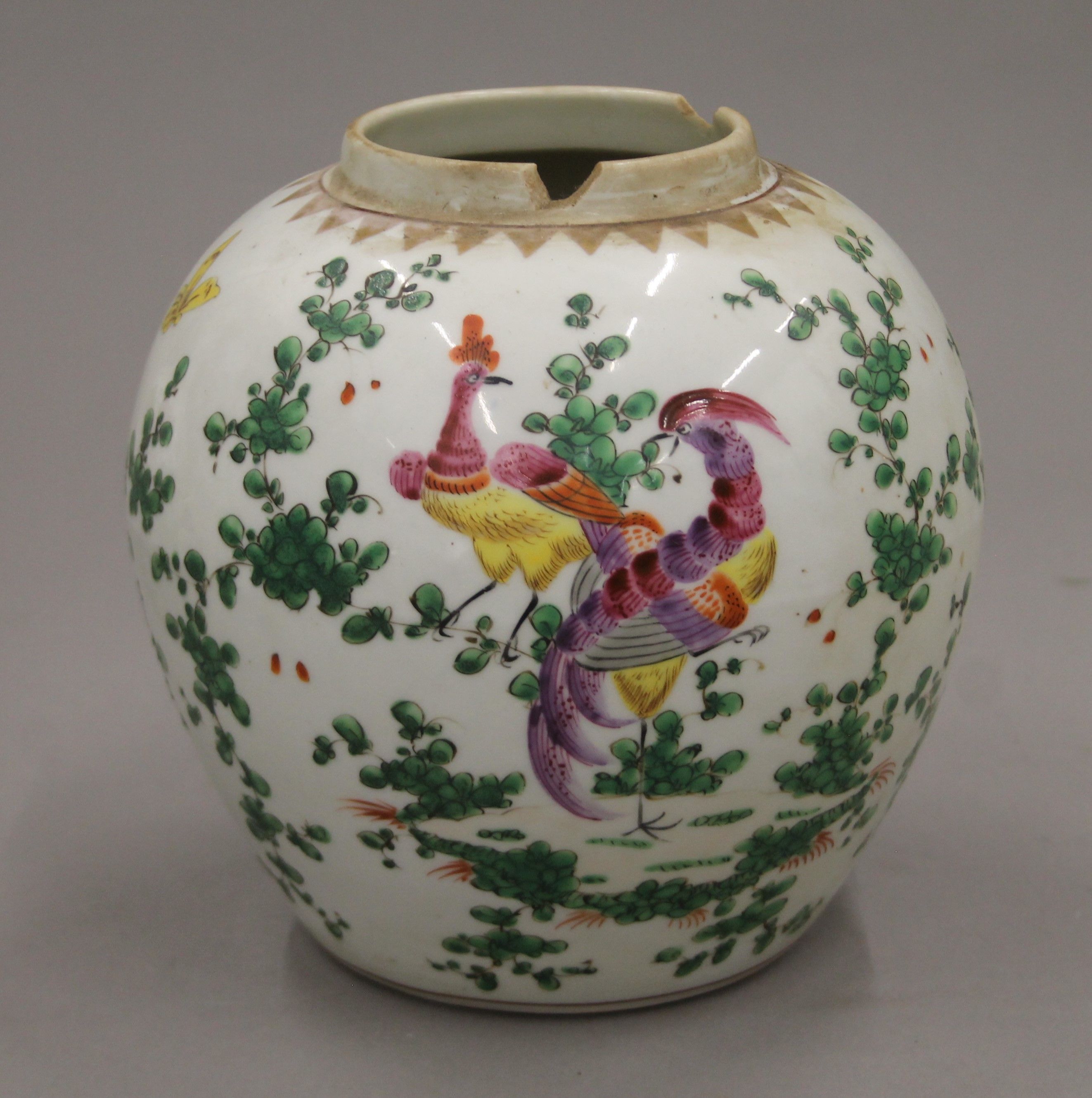 A quantity of Oriental ceramics, comprising a 'Famille Jeaune' vase together with a globular vase, - Image 11 of 26