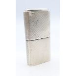 A silver Howitt lighter, hallmarked Sheffield 1946. 6 x 3 cm.