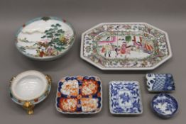 A quantity of Oriental porcelain.