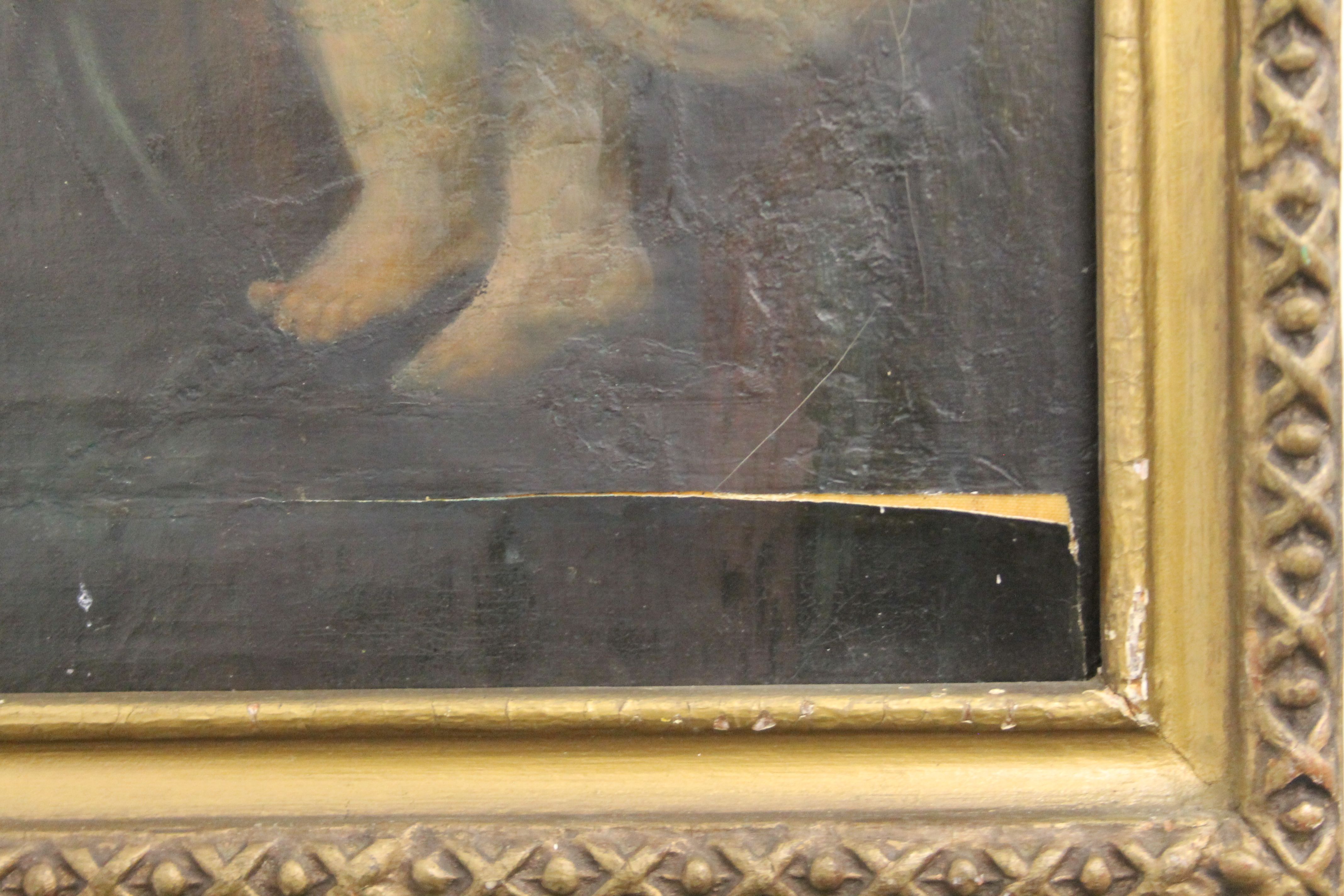 18TH/19TH CENTURY SCHOOL, The Madonna and Child, oil on canvas relined, framed. 36 x 51.5 cm. - Image 3 of 4