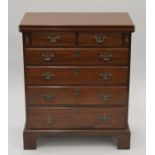 A mahogany bachelors chest,