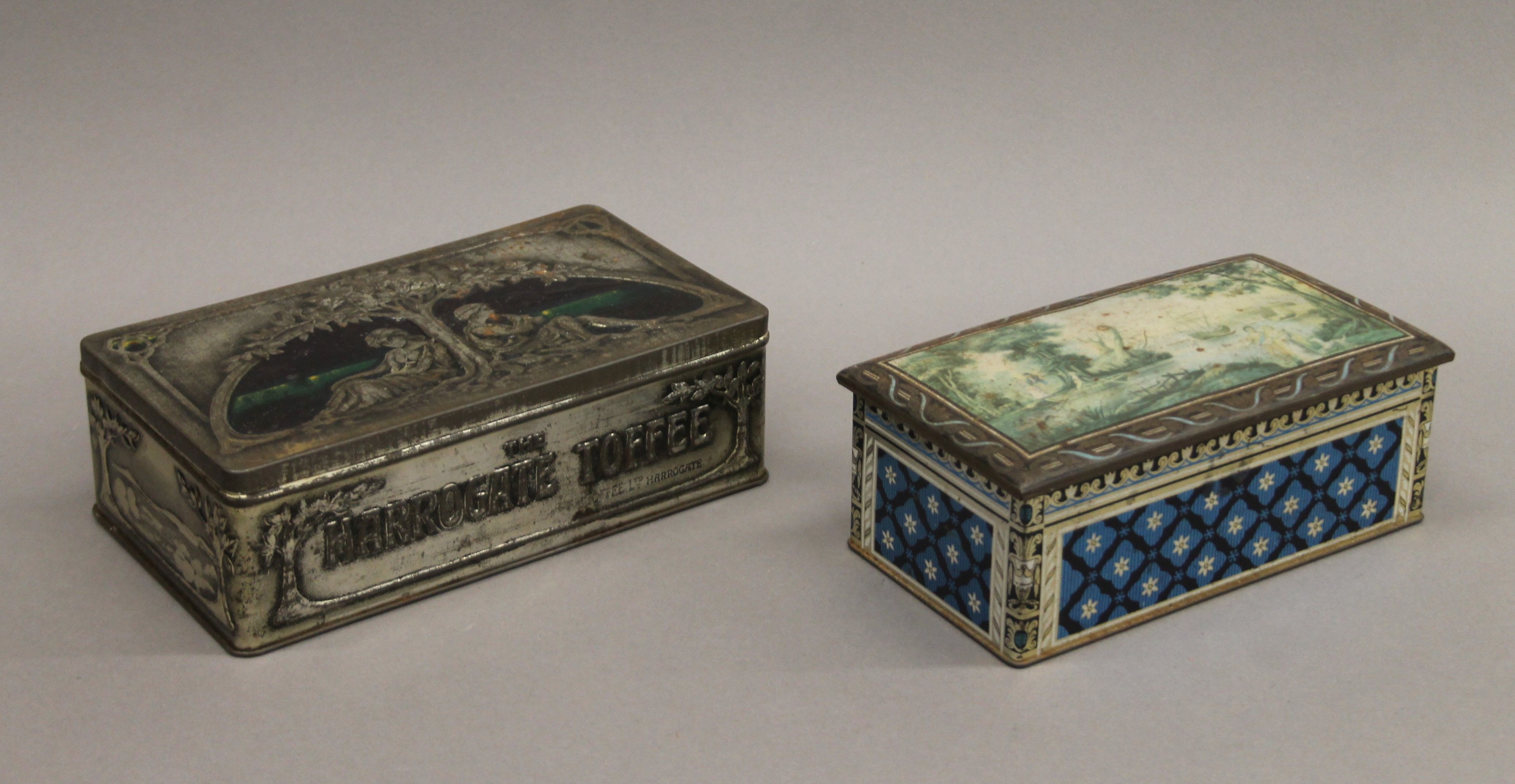 A quantity of various vintage wooden boxes, tins, etc. - Image 2 of 8