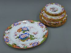 A quantity of Cauldon porcelain dinner wares.