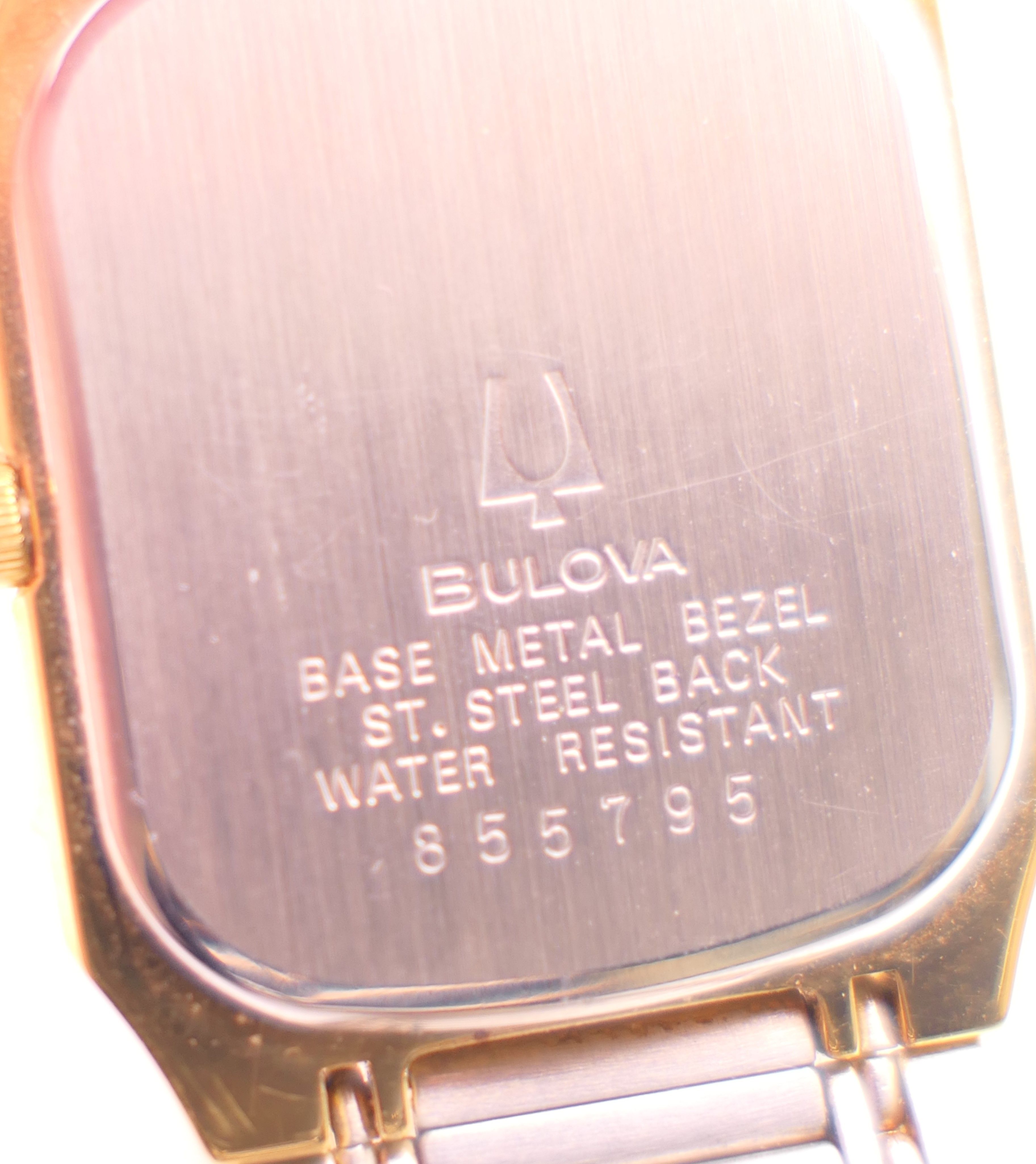 A Bulova gold plated stainless steel Super Seville quartz bracelet watch, - Image 5 of 8