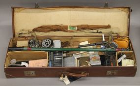 A large quantity of various sea and fresh water fishing tackle in two cases including an assortment