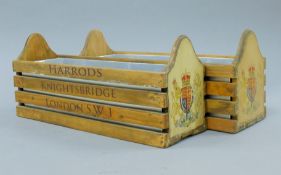 A pair of Harrods boxes. 35 cm long.