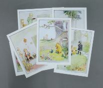 ERNEST HOWARD SHEPHARD OBE MC (1879-1976), A collection of six Winnie the Pooh coloured prints,
