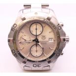 A Tag Heuer Aquaracer 300m chronograph calibra 16 wristwatch, ref CAF2111, with both Tag boxes,