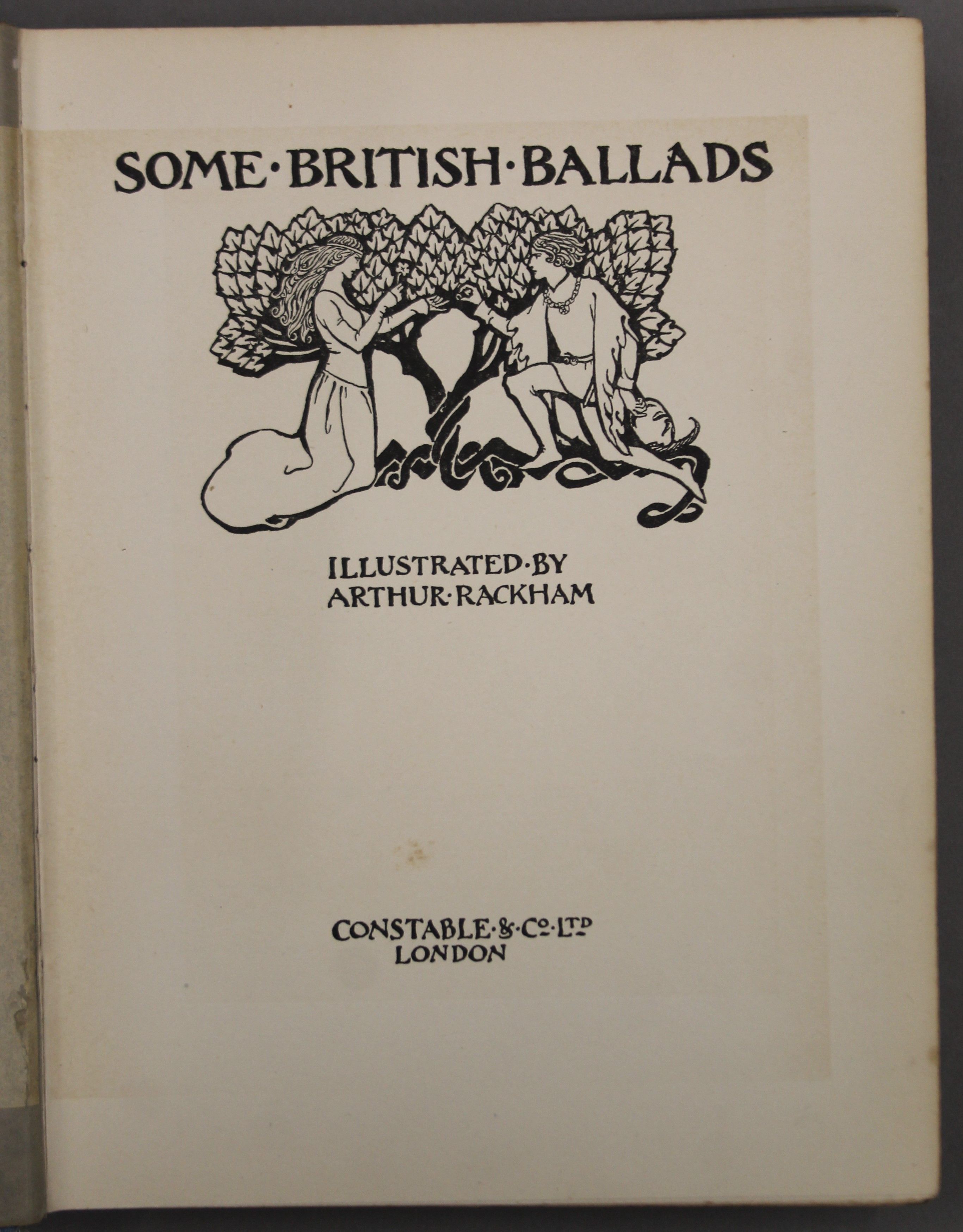 Some British Ballads, illustrated by Arthur Rackham, first trade edition, circa 1919, - Image 3 of 6