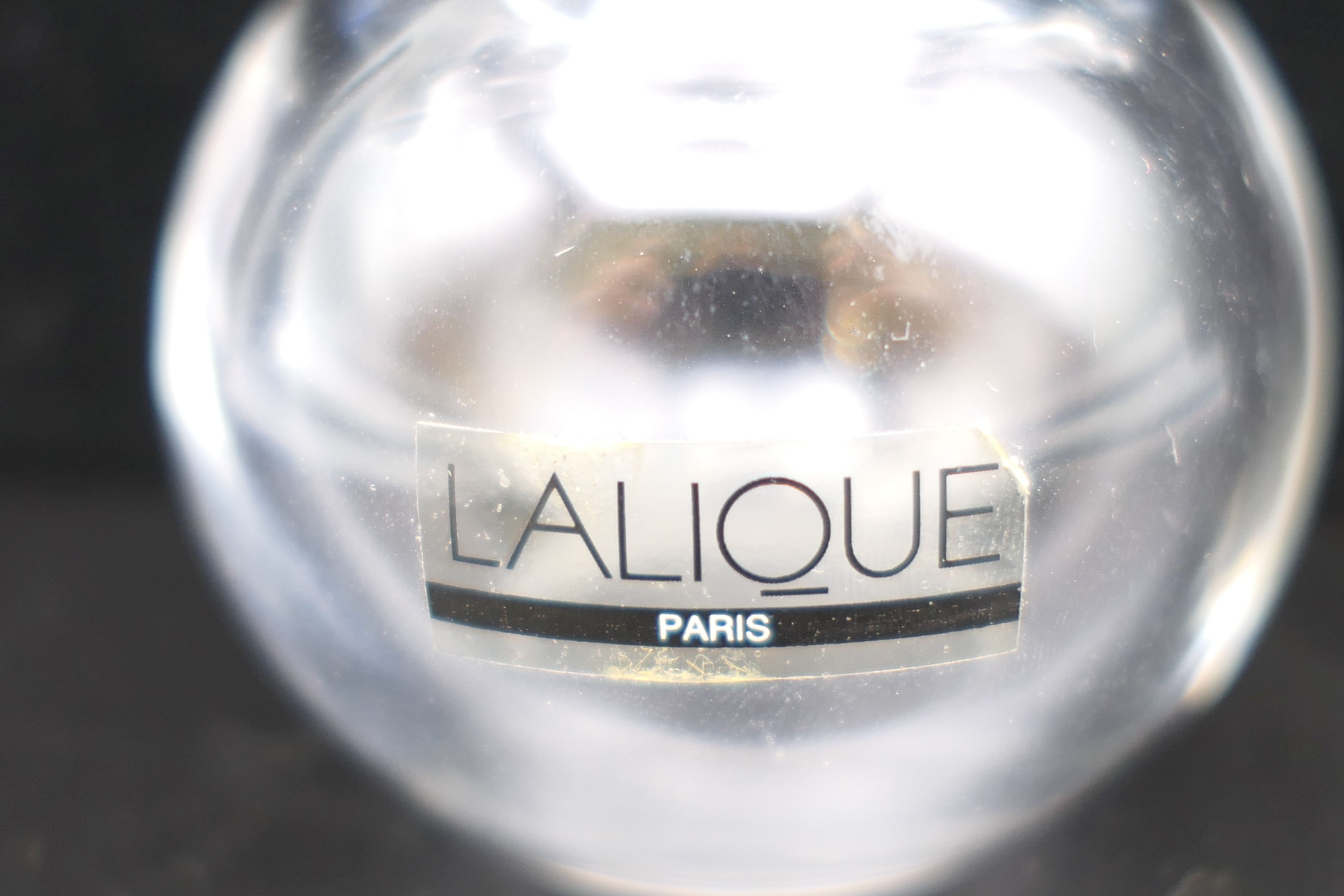 A Lalique R France perfume bottle. 12 cm high. - Image 3 of 7