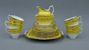 A Victorian Coalport Hazelton pattern porcelain tea service.