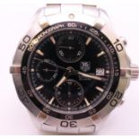 A Tag Heuer stainless steel Aquaracer automatic chronograph bracelet watch, ref CAF2110, circa 2005,