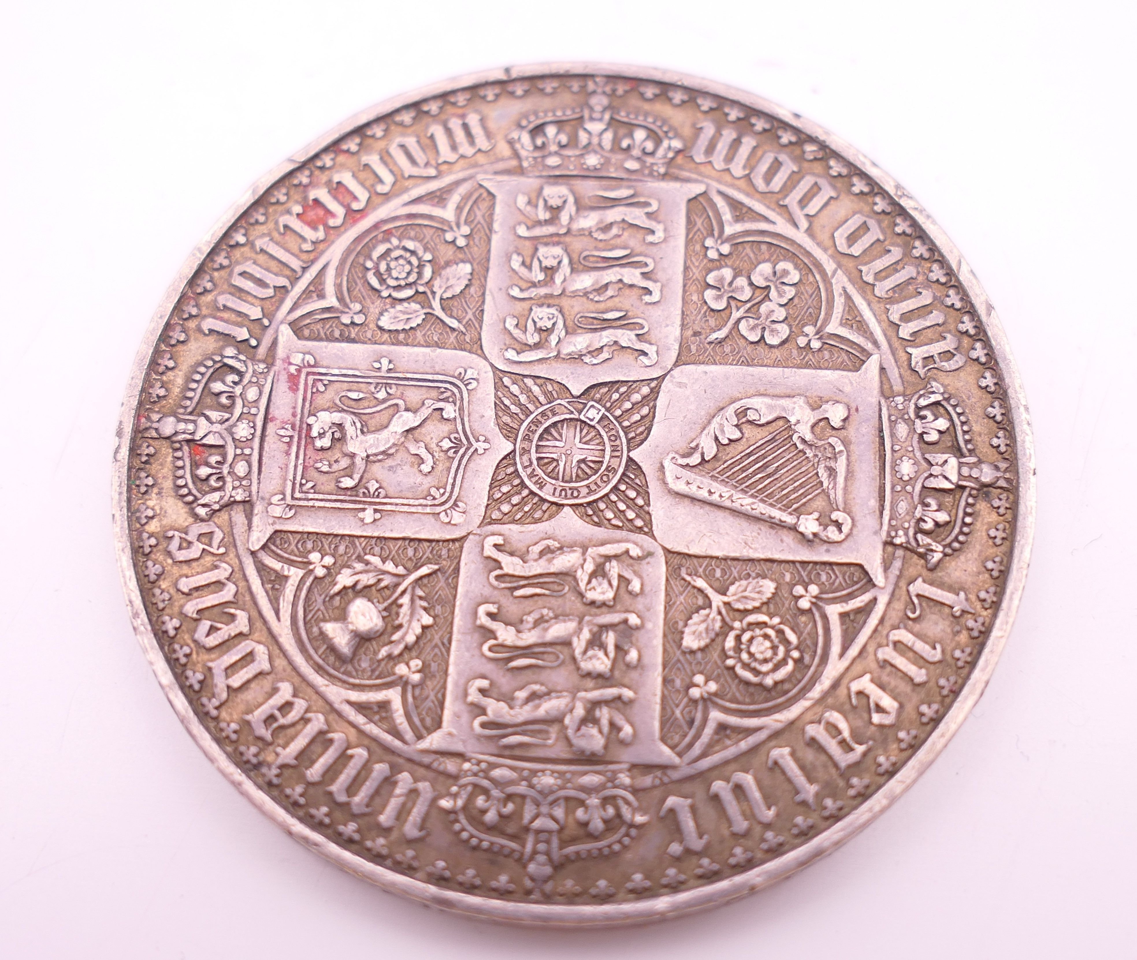 A Victorian silver crown. - Image 2 of 5