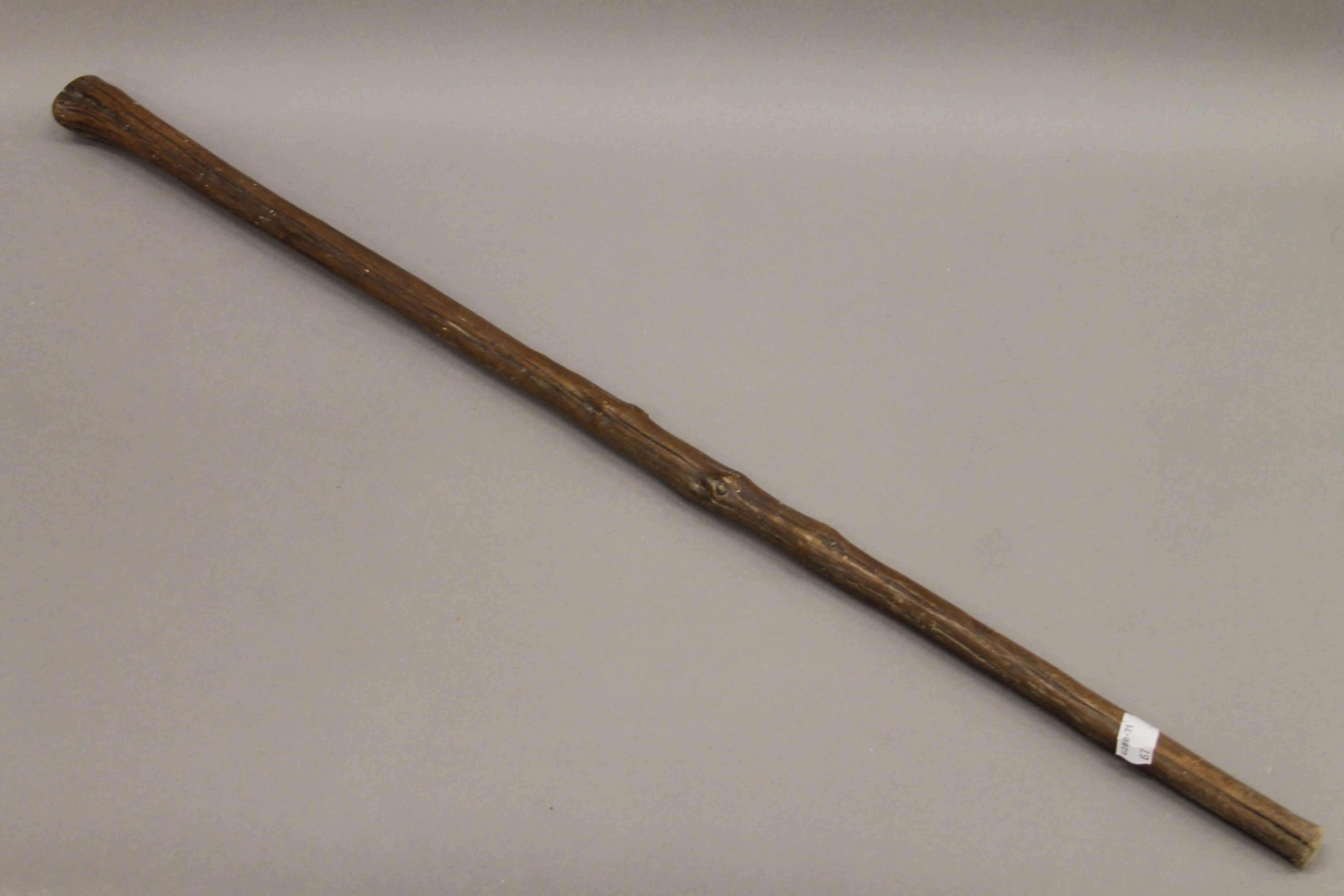 A collection of various tribal clubs, etc. The largest 82 cm long. - Image 3 of 8