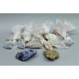 A collection of mineral specimens.