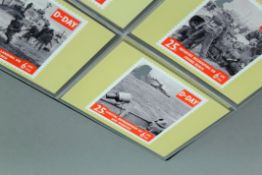 An album of stamps and postcards.