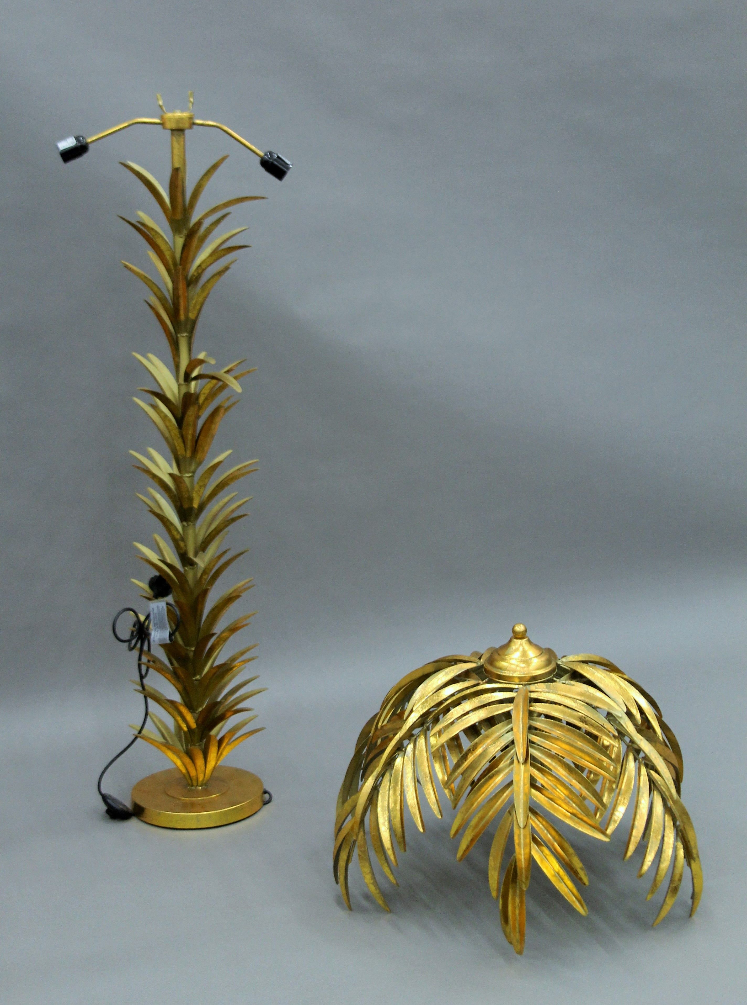 A palm tree lamp. 160 cm high.