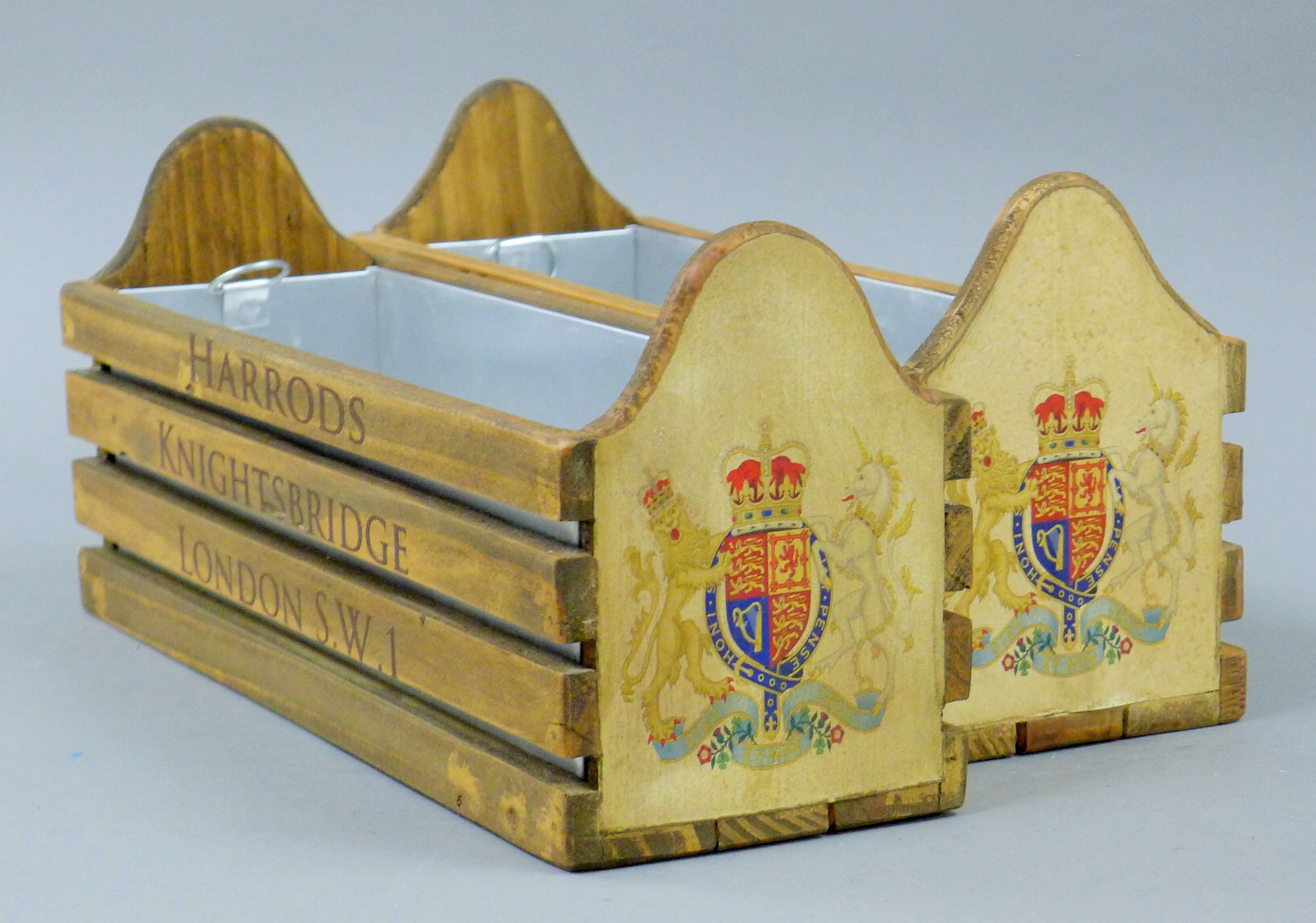 A pair of Harrods boxes. 35 cm wide. - Image 2 of 2