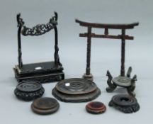 A quantity of Chinese stands.