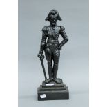 A cast iron doorstop formed as Nelson. 41.5 cm high.