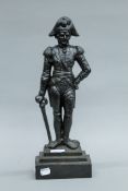 A cast iron doorstop formed as Nelson. 41.5 cm high.