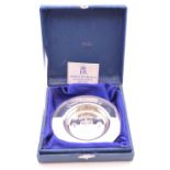 A Queen Elizabeth II Diamond Jubilee 1952-2012 Armada dish, boxed. 9.5 cm diameter.