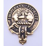 A Scottish Clan brooch. 6 cm high.