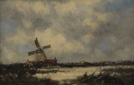 JAN VAN COUVER (PSEUDONYM OF HERMANUS KOEKKOEK JNR) (1836-1909), Dutch Landscape, oil on canvas,