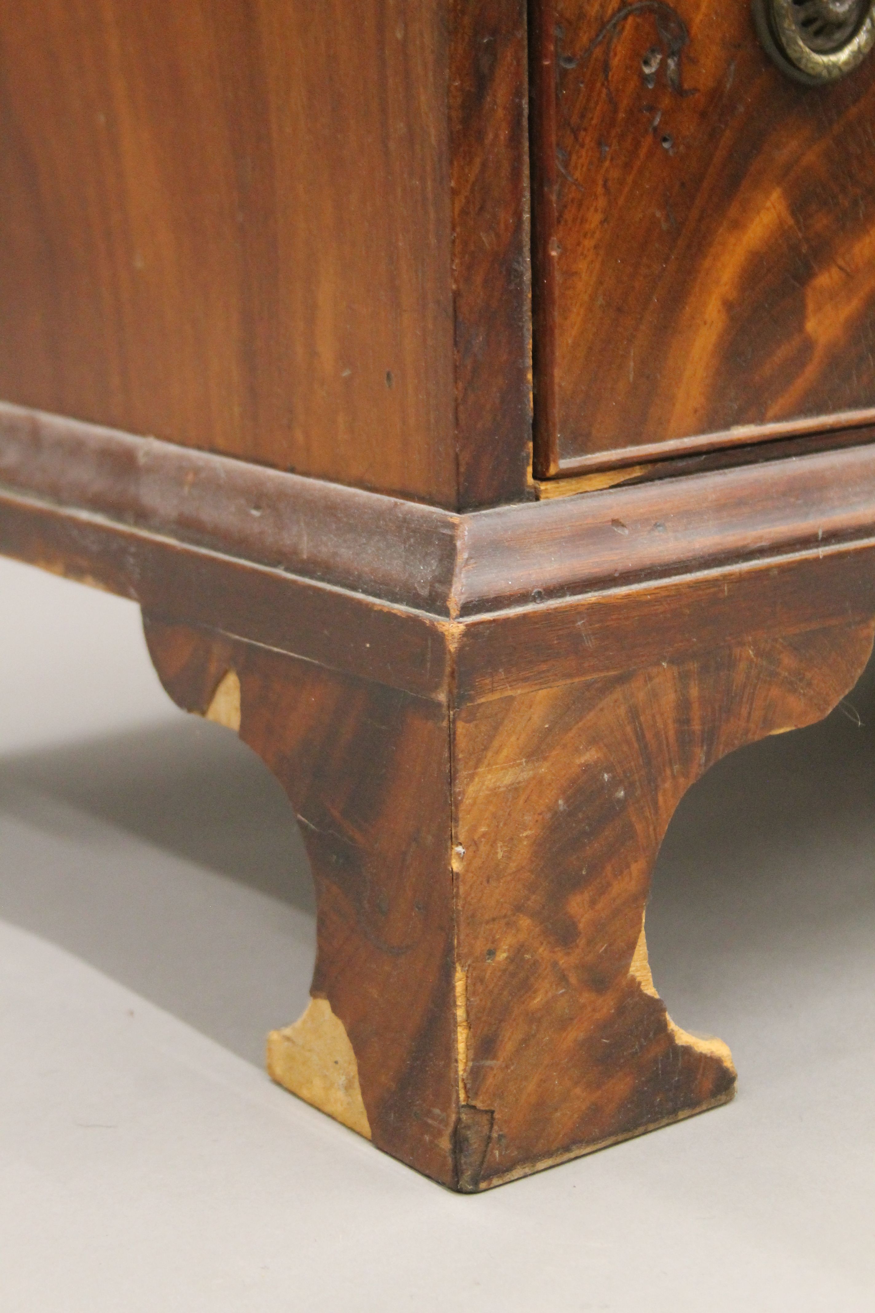 A George III mahogany chest (adapted). 61 cm wide. - Image 6 of 6