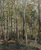 RONALD OSSORY DUNLOP RA, NEAC, RBA (1894-1973) Irish, Bluebells in the Wood, watercolour, signed,