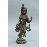 A bronze model of Buddha. 25.5 cm high.