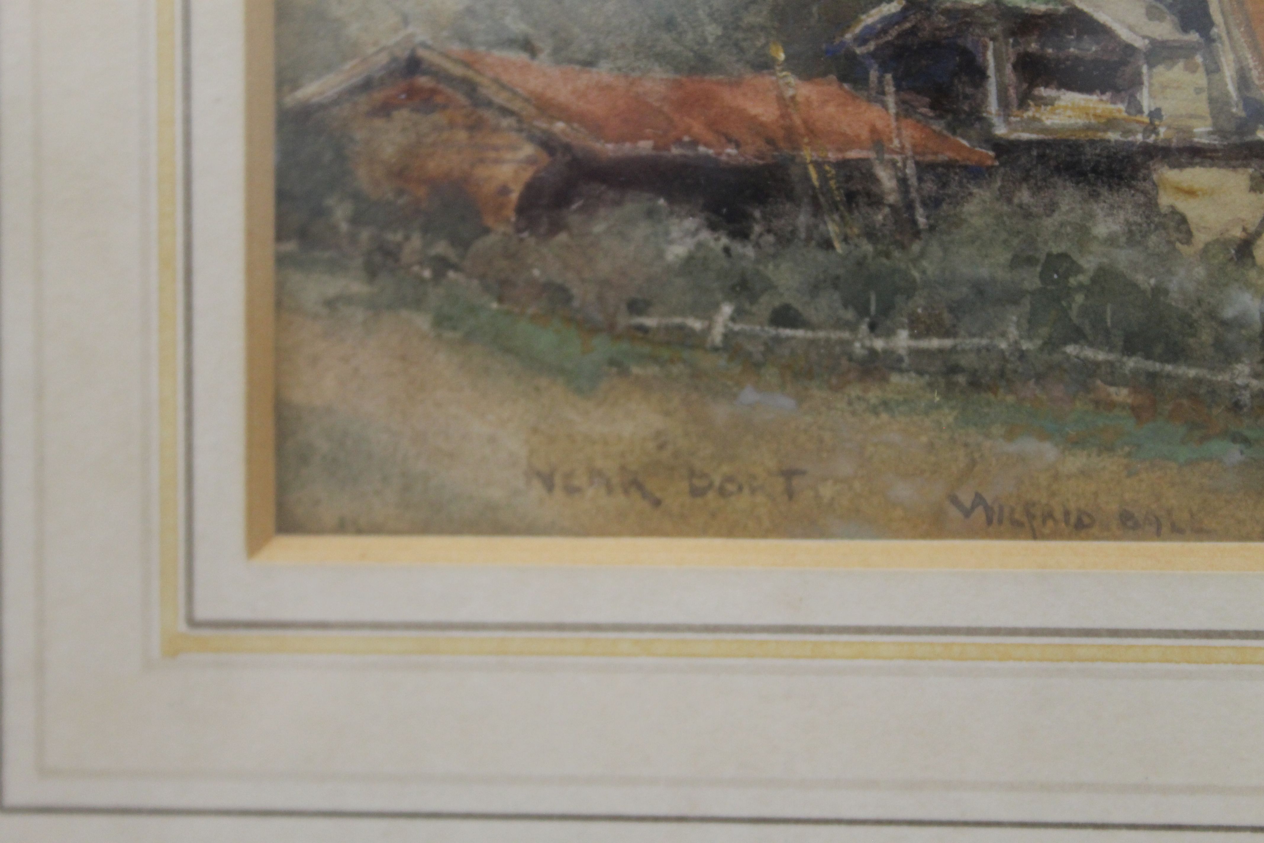 WILFRED WILLIAMS BALL RBA RE (1853-1917), Near Dort, watercolour, signed, framed and glazed. - Image 3 of 3