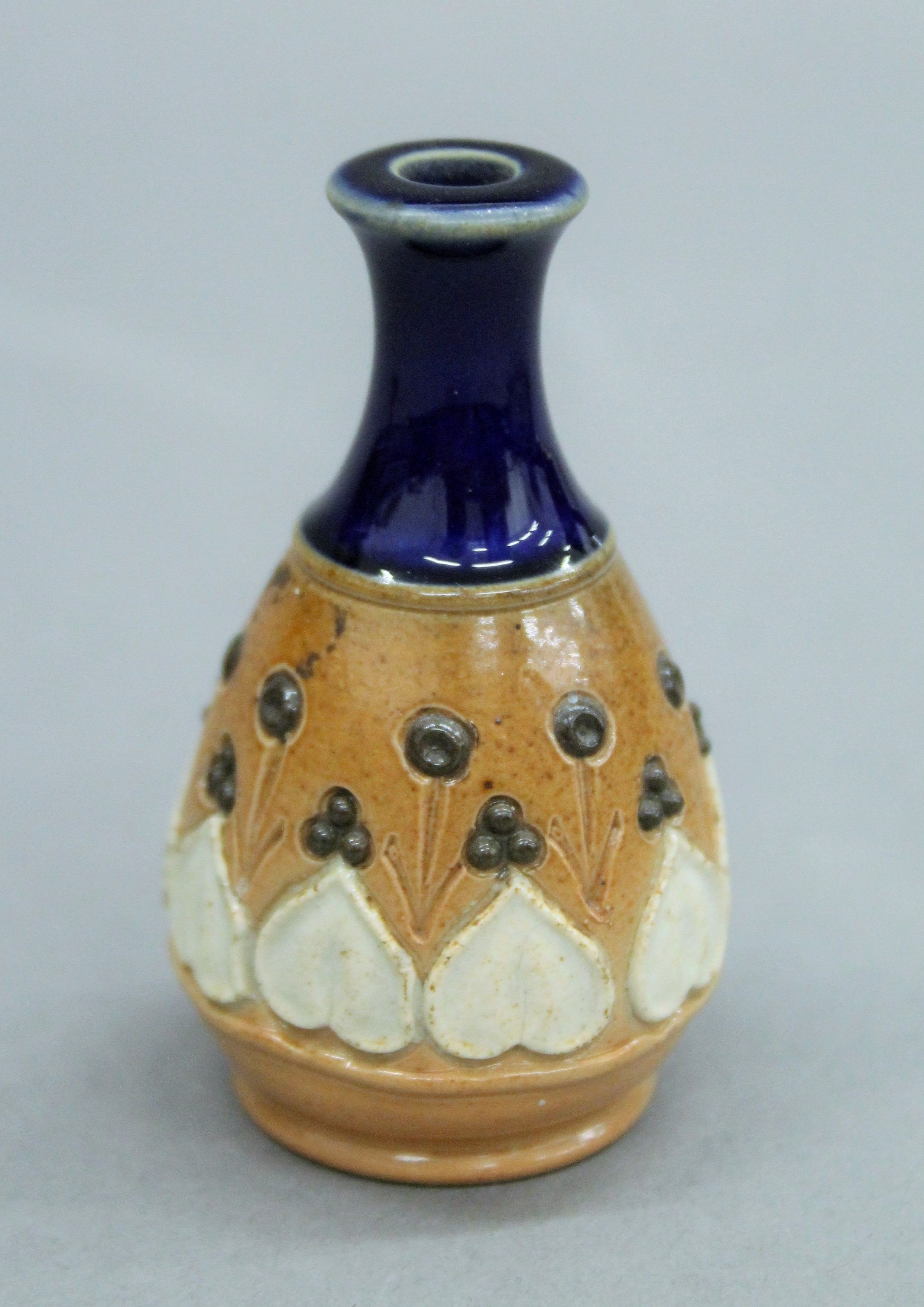 Six miniature Doulton vases. The largest 7.5 cm high. - Image 6 of 7