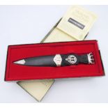 A Highland dress sgian dubh, boxed. 17.5 cm long.