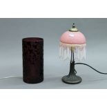 Two decorative table lamps. The largest 36 cm high.