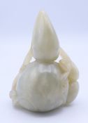 A jade gourd carving. 7 cm high.