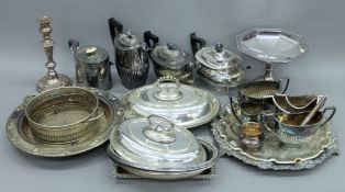 A quantity of various silver plate, etc.