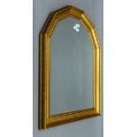A gilt framed bevelled mirror. 65 x 73 cm overall.