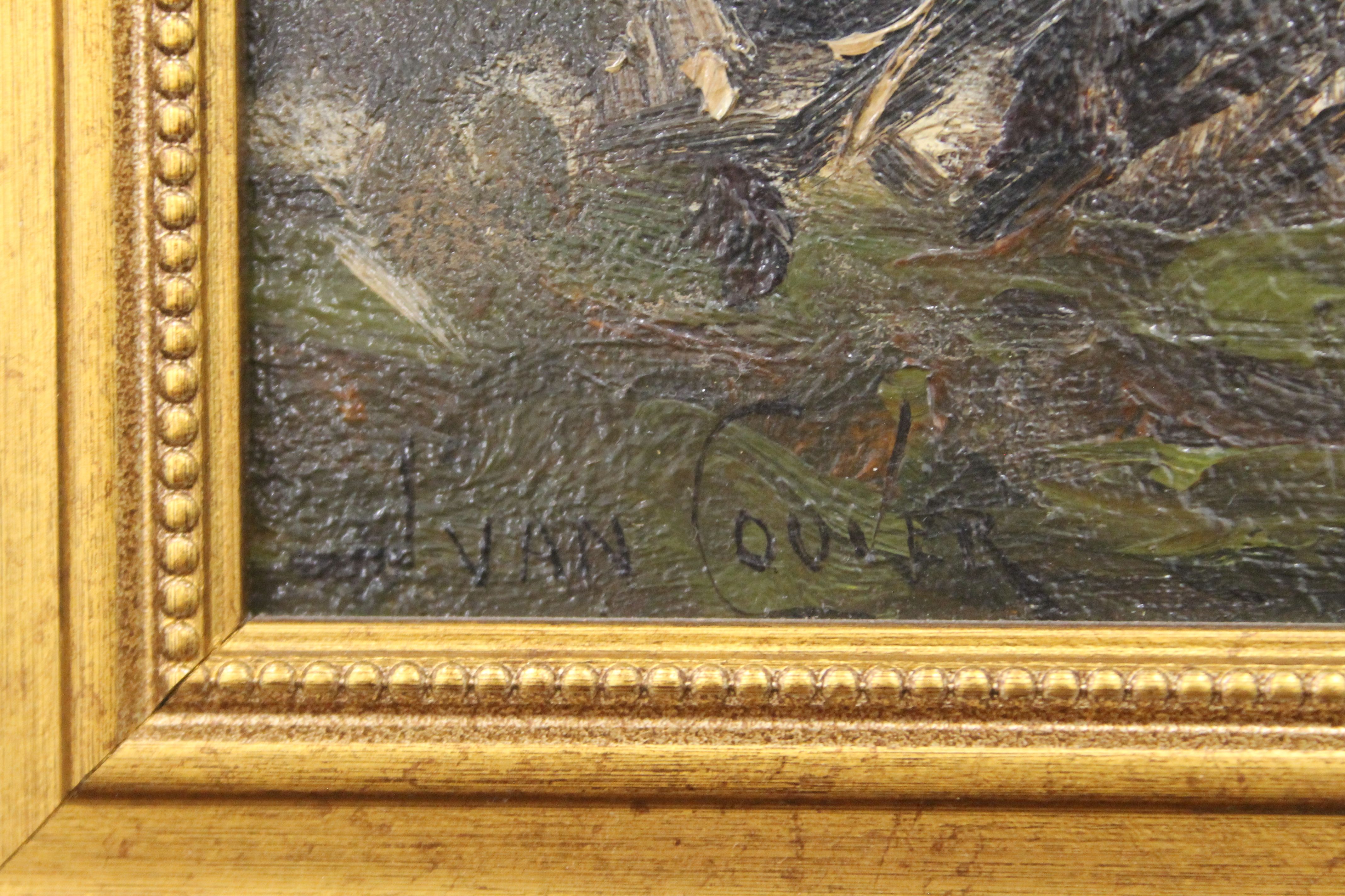 JAN VAN COUVER (PSEUDONYM OF HERMANUS KOEKKOEK JNR) (1836-1909), Dutch Landscape, oil on canvas, - Image 3 of 3
