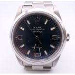 A Rolex Oyster Perpetual Air-King gentleman's wristwatch. 3.5 cm diameter.