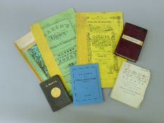 A small quantity of various Victorian pamphlets, etc.