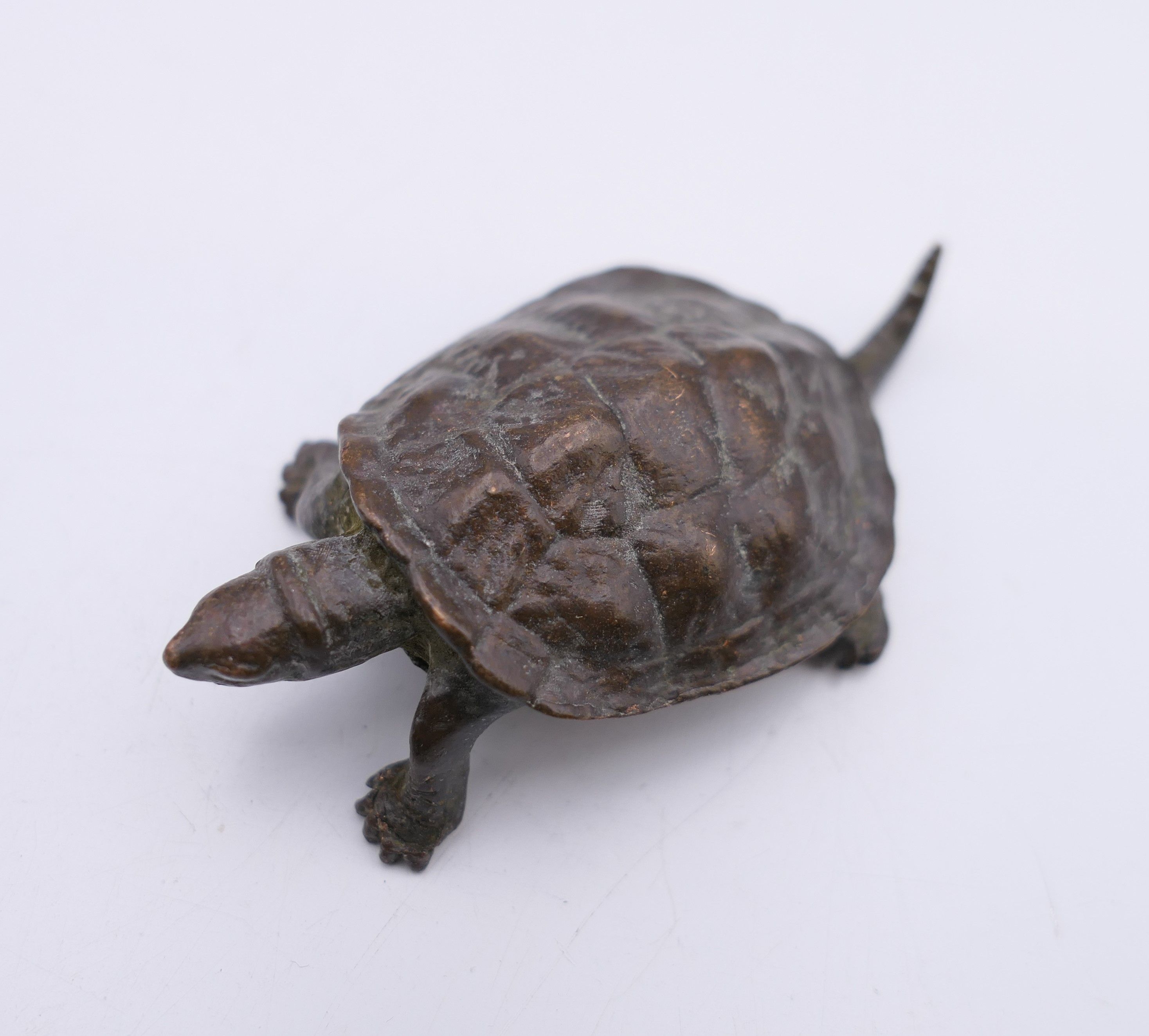 A bronze model of a tortoise. 5.5 cm long. - Image 2 of 4