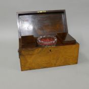 A 19th century rosewood tea caddy. 33 cm wide.
