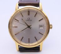 A gentlemen's Omega wristwatch. 3.5 cm wide.
